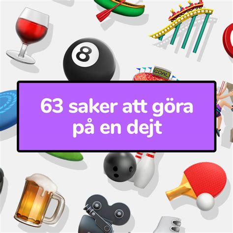 dejt ide|Roliga saker att göra på en första dejt